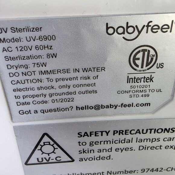 Baby Feel UV-6900 UV Sterilizer (Used - Mint Condition) Drying & Sterilization - Picture 5 of 5